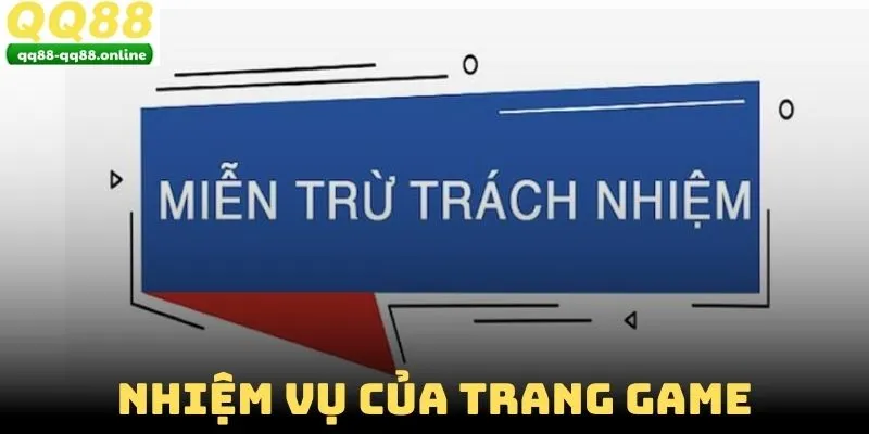 Nhiệm vụ của trang game